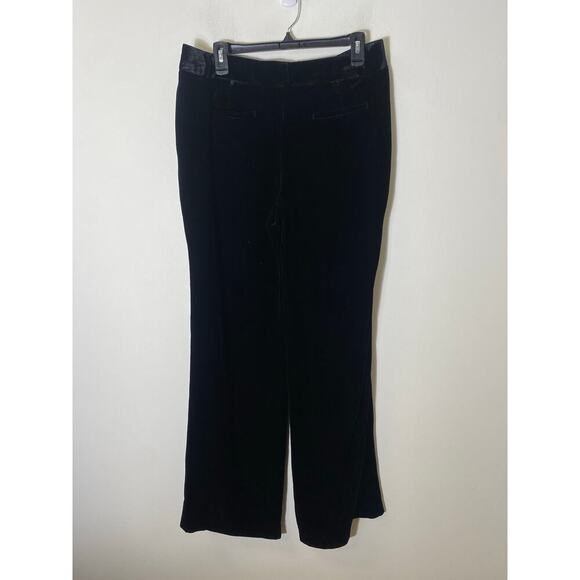 J Crew Black Velvet Favorite Fit Pants Sz 14 - Picture 2 of 3